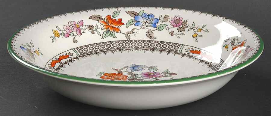 Chinese Rose Coupe Soup Bowl by Spode-1