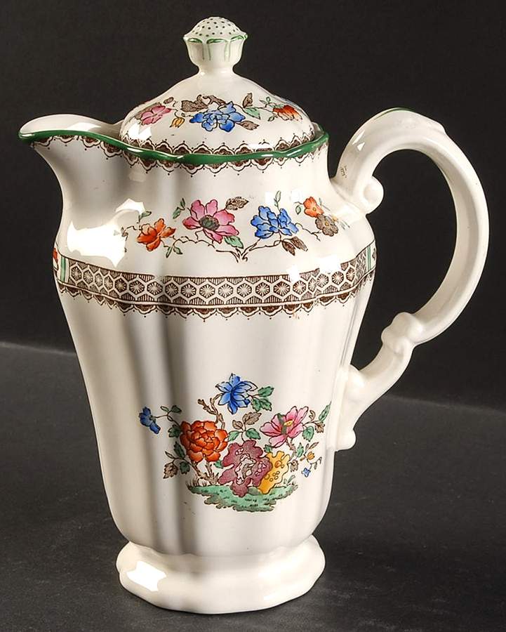 Chinese Rose Hot Water Jug & Lid by Spode-1