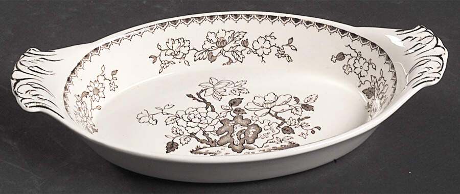 Chinese Rose Brown (Scalloped) Relish by Spode-1