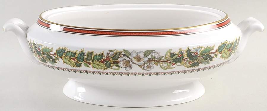 Christmas Rose Oval Vegetable No Lid by Spode-1