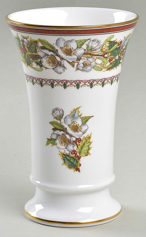 Christmas Rose 5" Vase by Spode-1