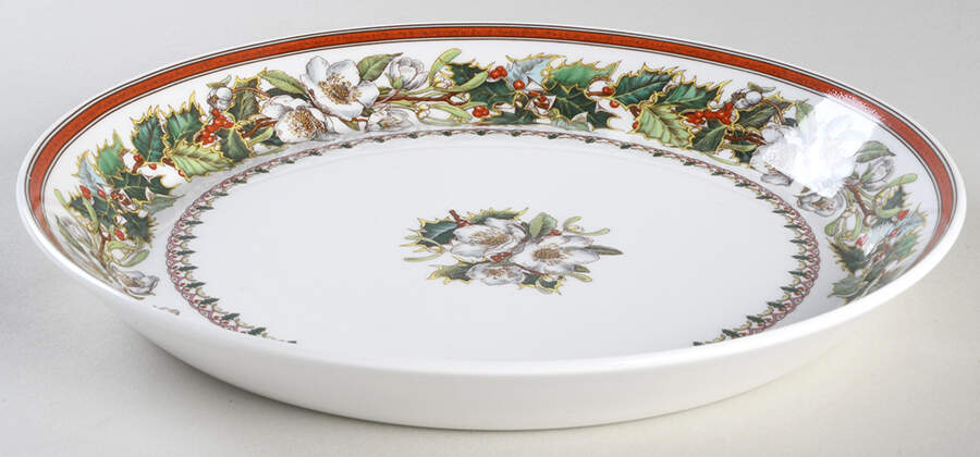 Christmas Rose Pie Serving Plate by Spode-1