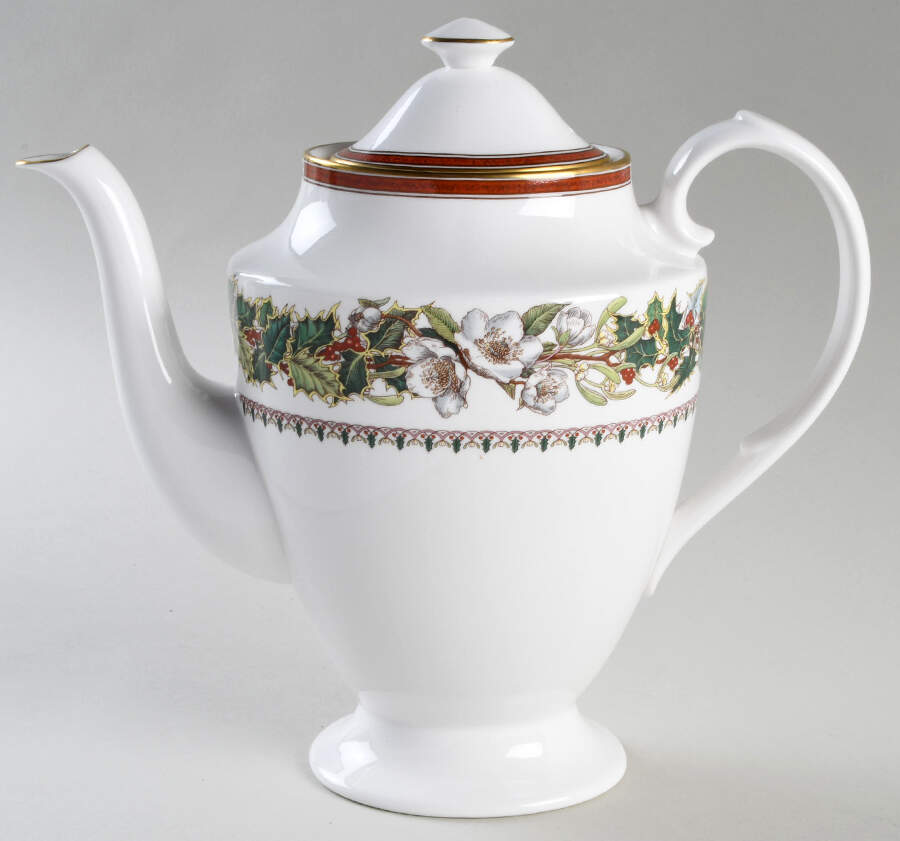 Christmas Rose Coffee Pot & Lid by Spode-1
