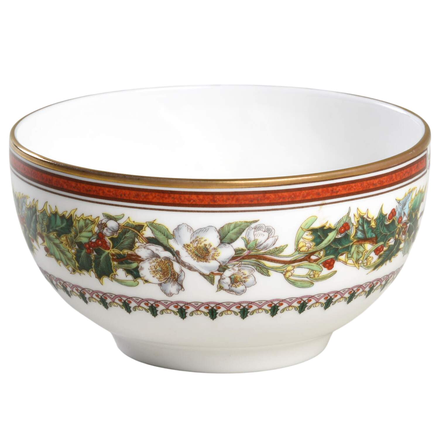 Christmas Rose Open Sugar Bowl by Spode-1