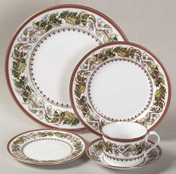 Christmas Rose 5 Piece Place Setting by Spode-1