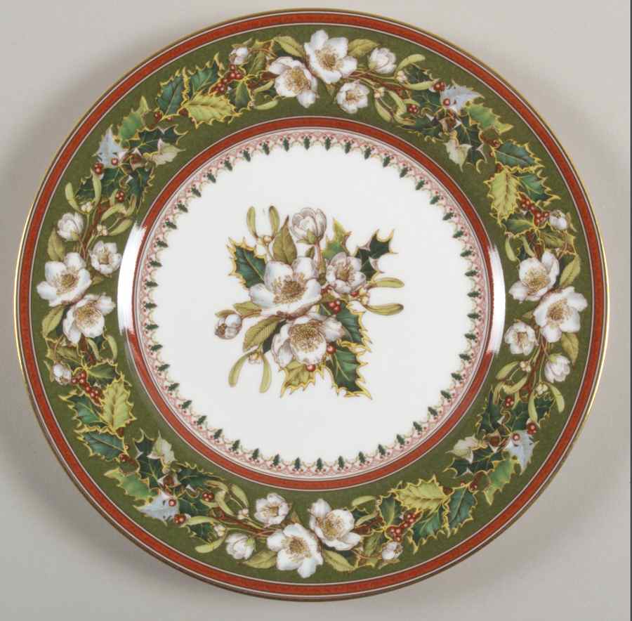 Christmas Rose Accent Salad Plate by Spode-1