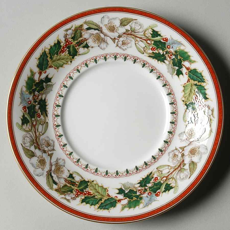 Christmas Rose Saucer for Flat Cup by Spode-1
