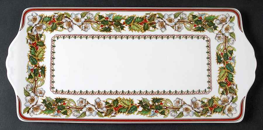 Christmas Rose Large Sandwich Tray by Spode-1