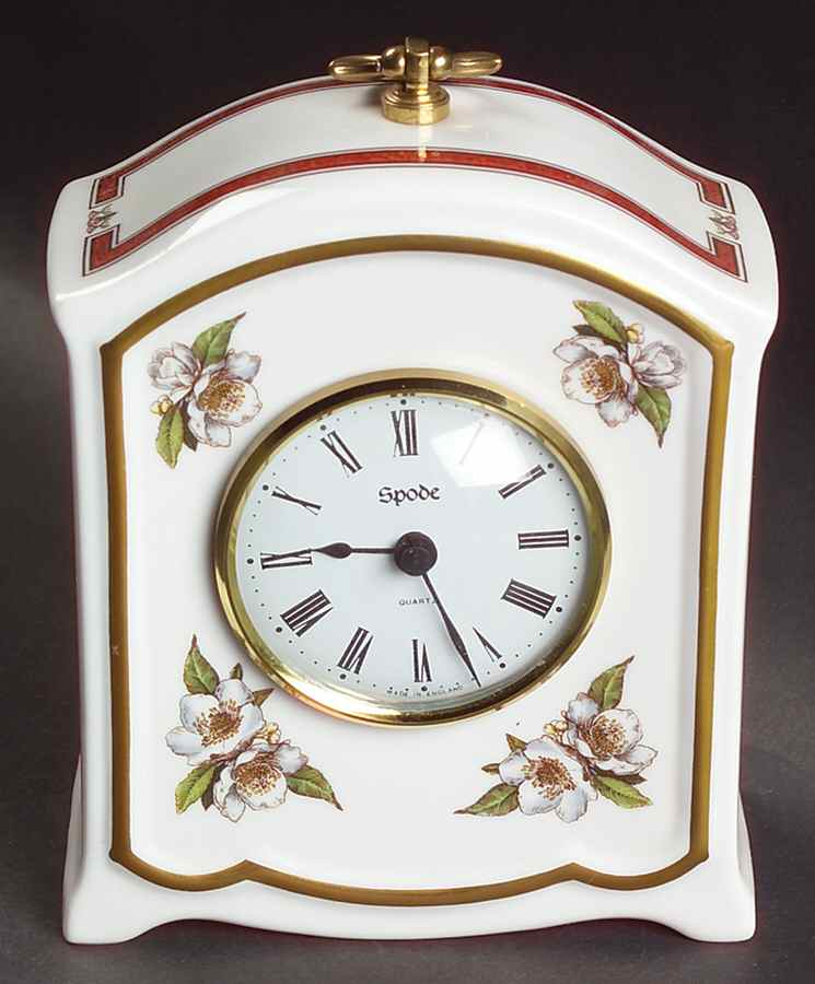 Christmas Rose Dome Clock by Spode-1