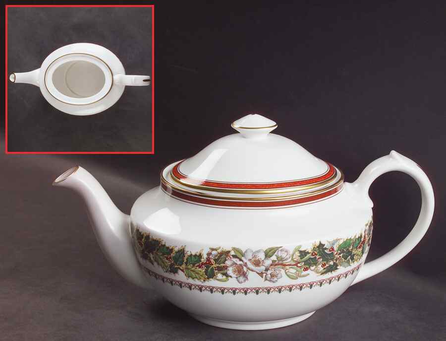 Christmas Rose Teapot & Lid by Spode-1