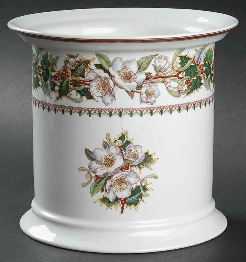 Christmas Rose Cookie Jar No Lid by Spode-1