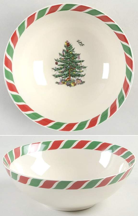 Christmas Tree 6" Candy Cane Candy Bowl by Spode-1