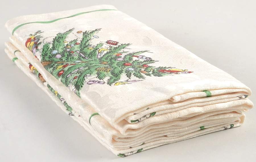 Christmas Tree 20" Cloth Napkin - Set of 4 by Spode-1