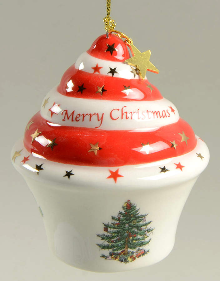 Christmas Tree Ornaments Cupcake - Boxed by Spode-1