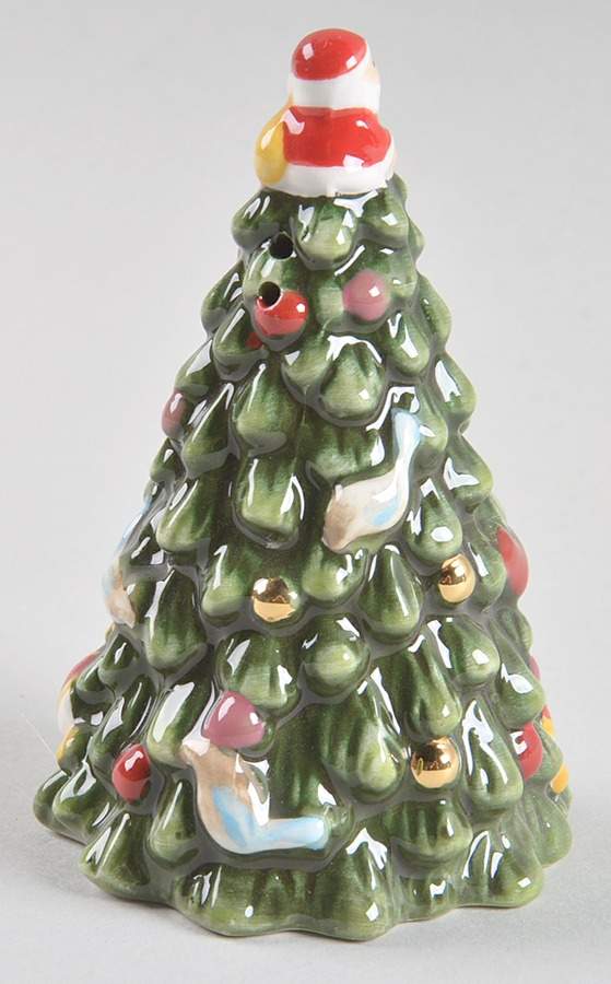 Christmas Tree Figural Pepper Shaker by Spode-1