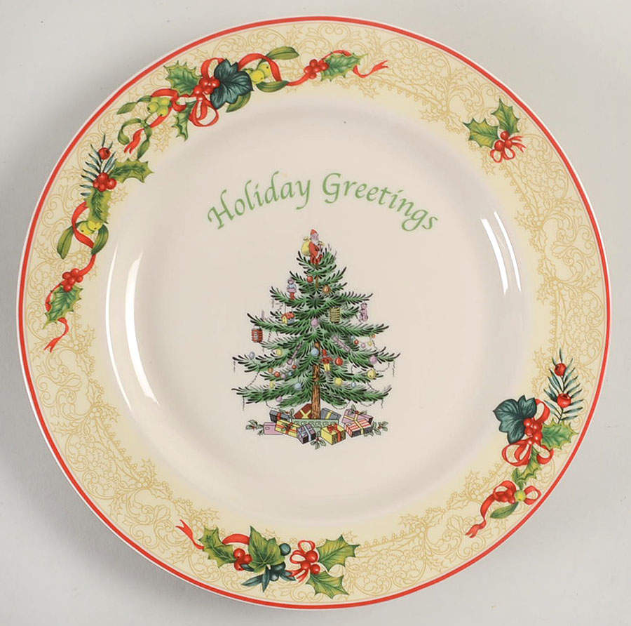 Christmas Tree Accent Dinner Plate by Spode-1