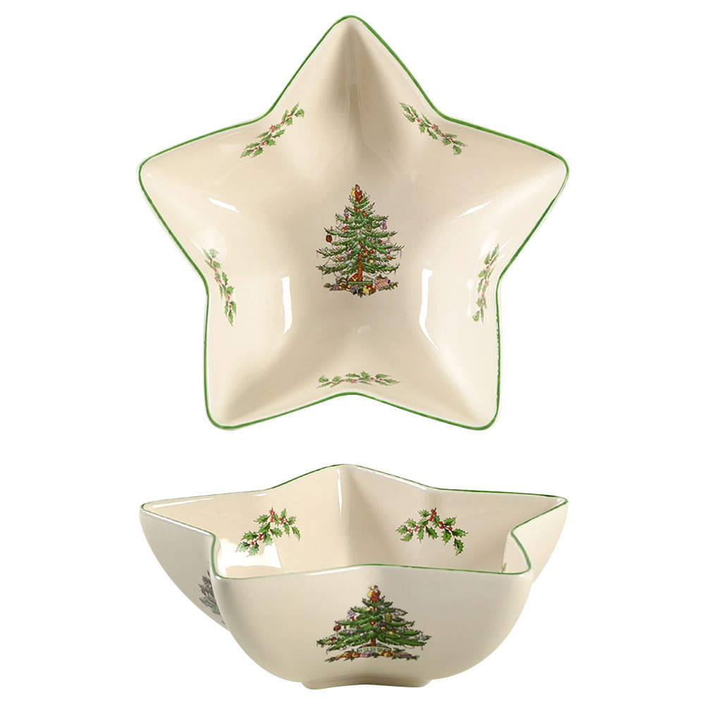 Christmas Tree Star Shaped Bowl by Spode-1