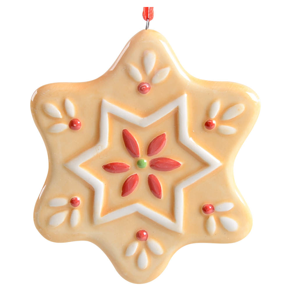 Christmas Tree Ornaments Gingerbread Star - No Box by Spode-1