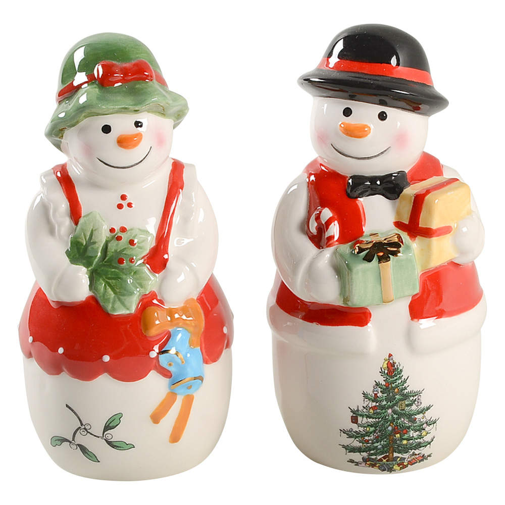 Christmas Tree Figural Salt & Pepper Set by Spode-1