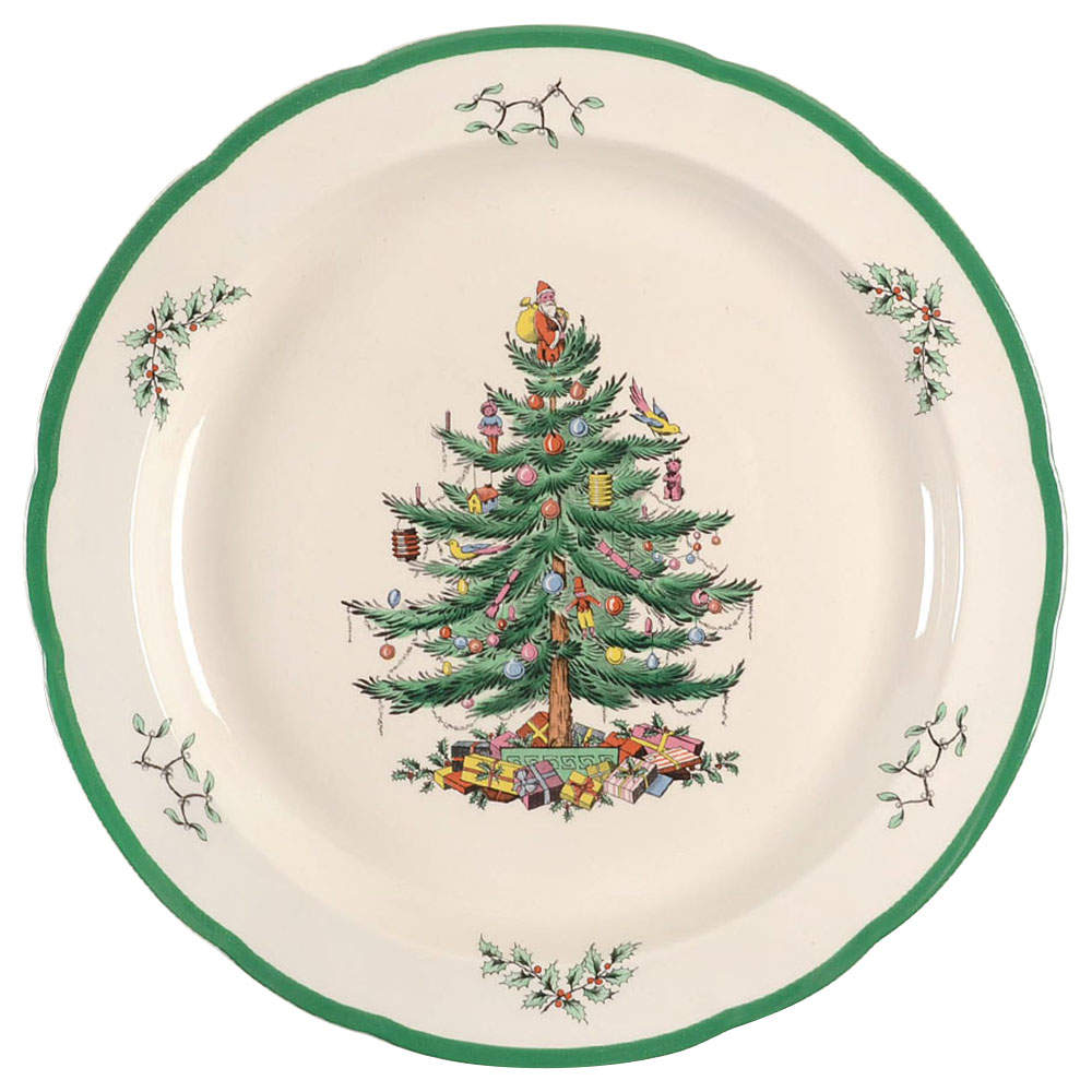 Christmas Tree 12" Chop Plate (Round Platter) by Spode-1