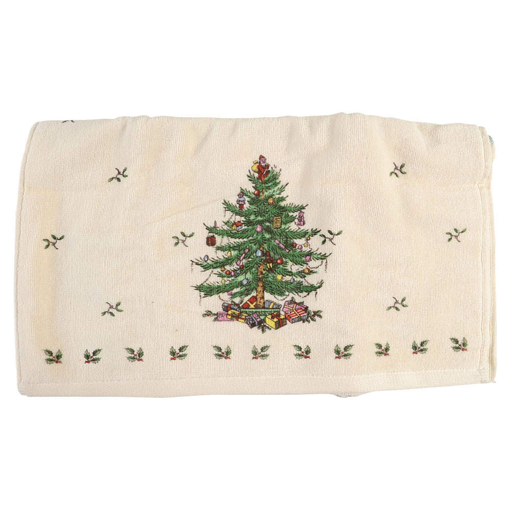 Christmas Tree Cloth Hand Towel by Spode-1