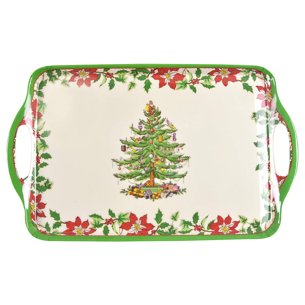 Christmas Tree 19" Melamine Serving Tray by Spode-1