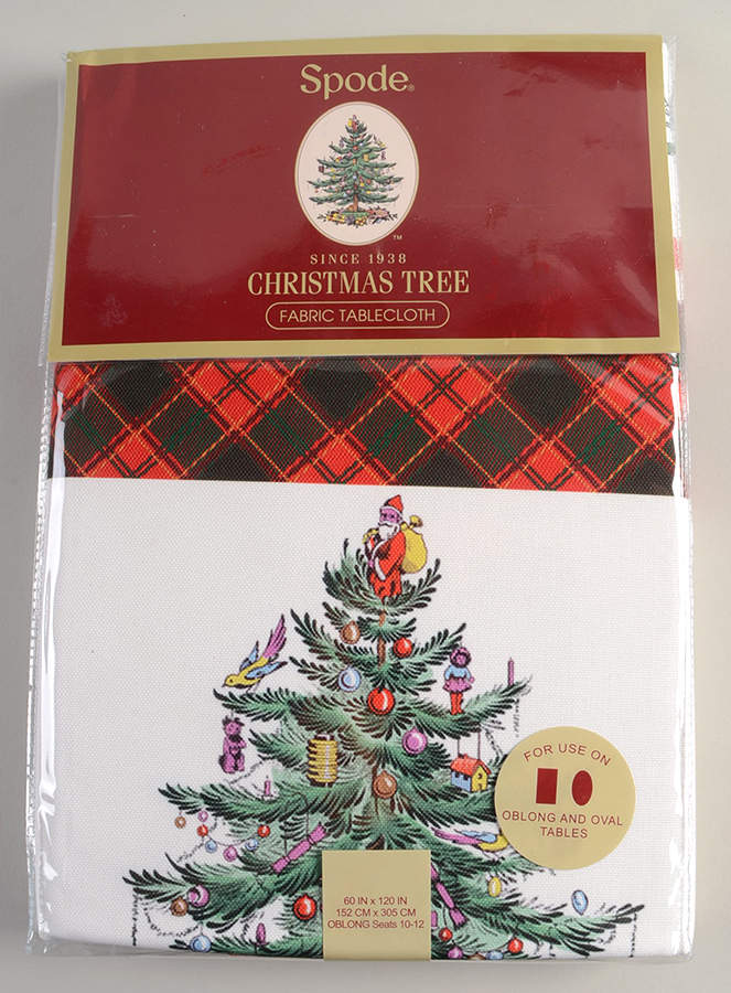 Christmas Tree 60" X 120" Rectangular Tablecloth by Spode-1