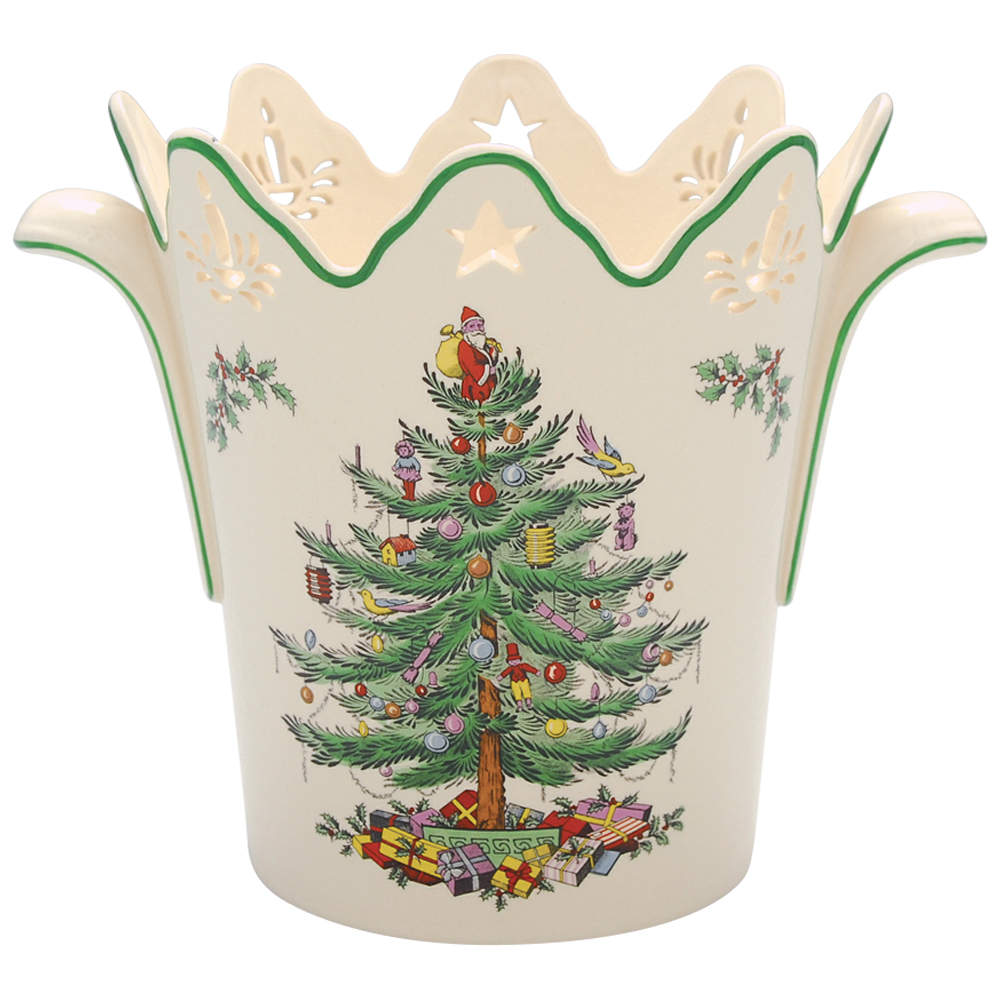 Christmas Tree Pierced Wine Cooler by Spode-1