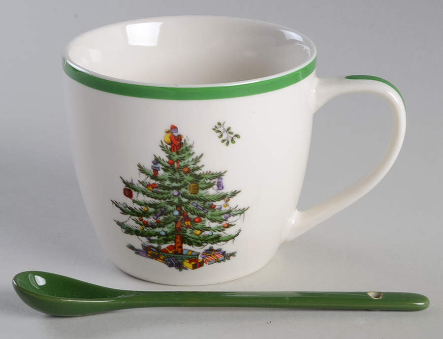 Christmas Tree Mug & Spoon Set by Spode-1