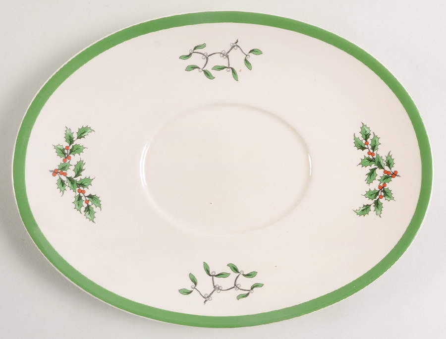 Christmas Tree Underplate for Gravy Boat by Spode-1
