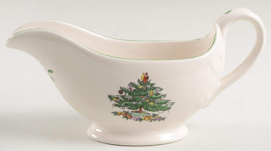 Christmas Tree Gravy Boat by Spode-1