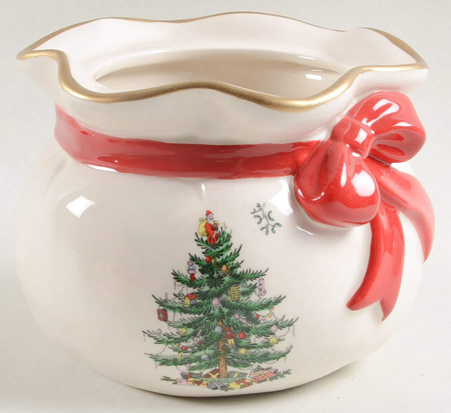 Christmas Tree Candy Jar No Lid by Spode-1