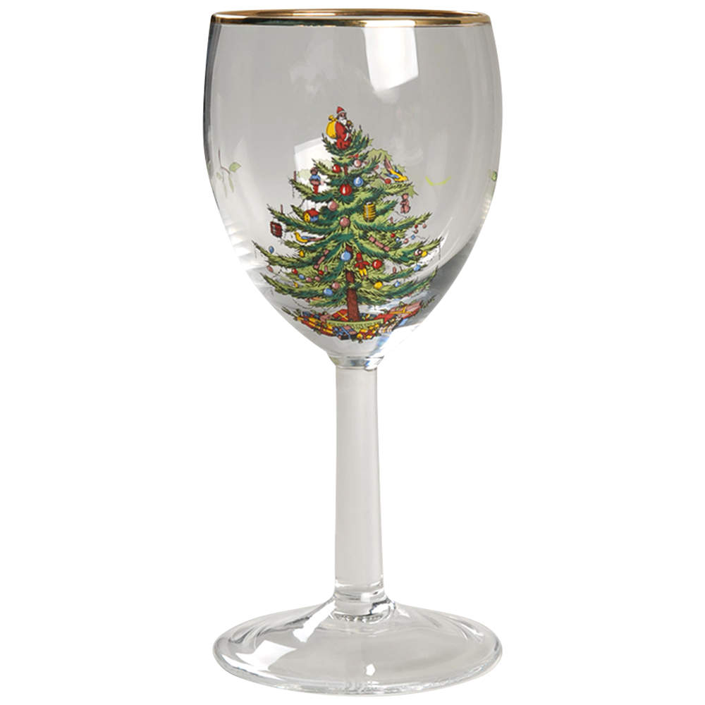 Christmas Tree 12 Oz Glassware Wine by Spode-1