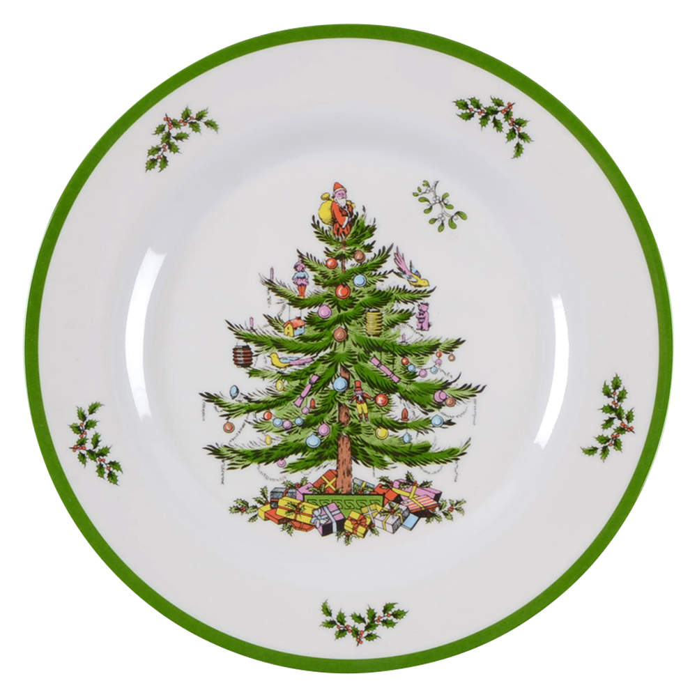 Christmas Tree Melamine Salad/Dessert Plate by Spode-1