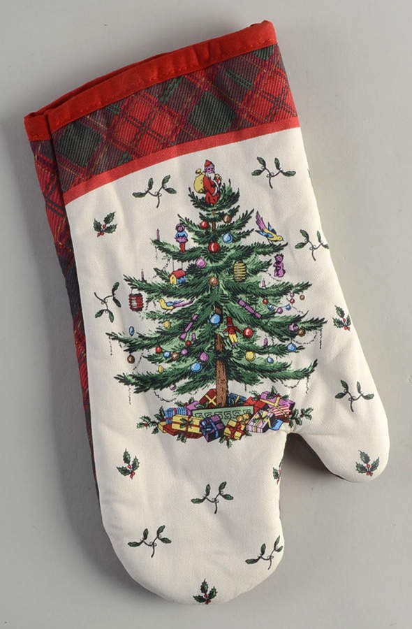 Christmas Tree Cloth Oven Mitt by Spode-1
