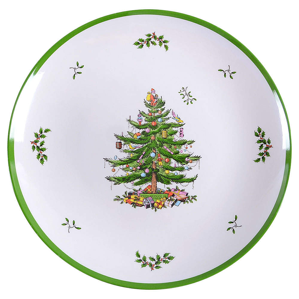 Christmas Tree 14" Melamine Chop Plate (Round Platter) by Spode-1