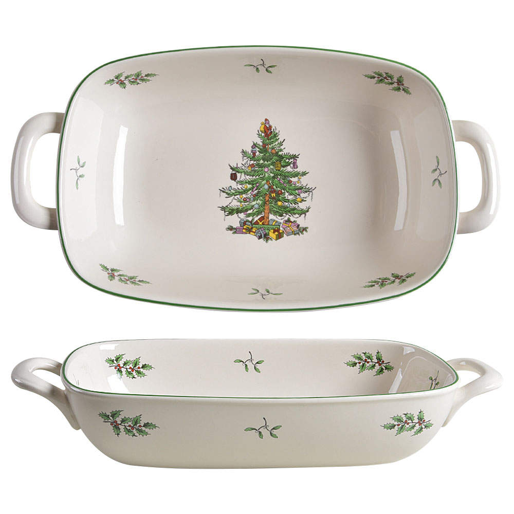 Christmas Tree Bread Basket Tray by Spode-1