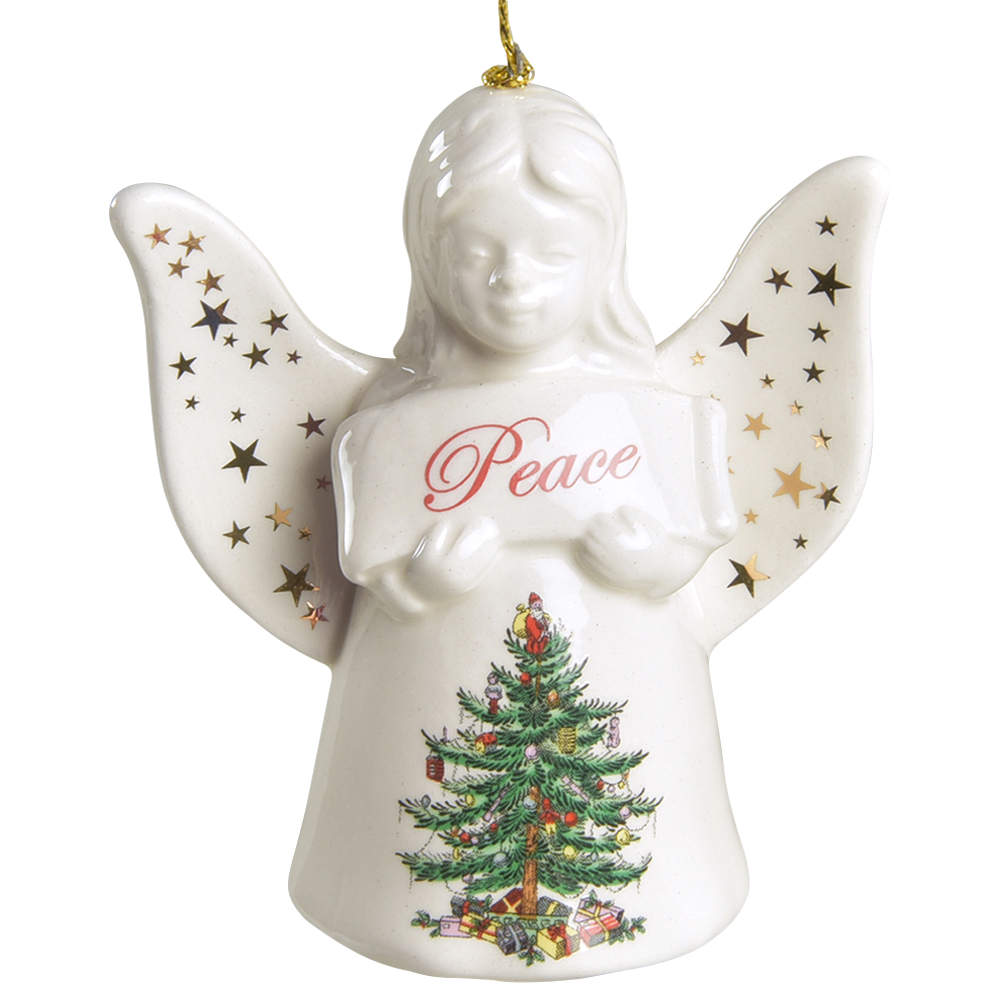 Christmas Tree Ornaments Peace Angel - Boxed by Spode-1