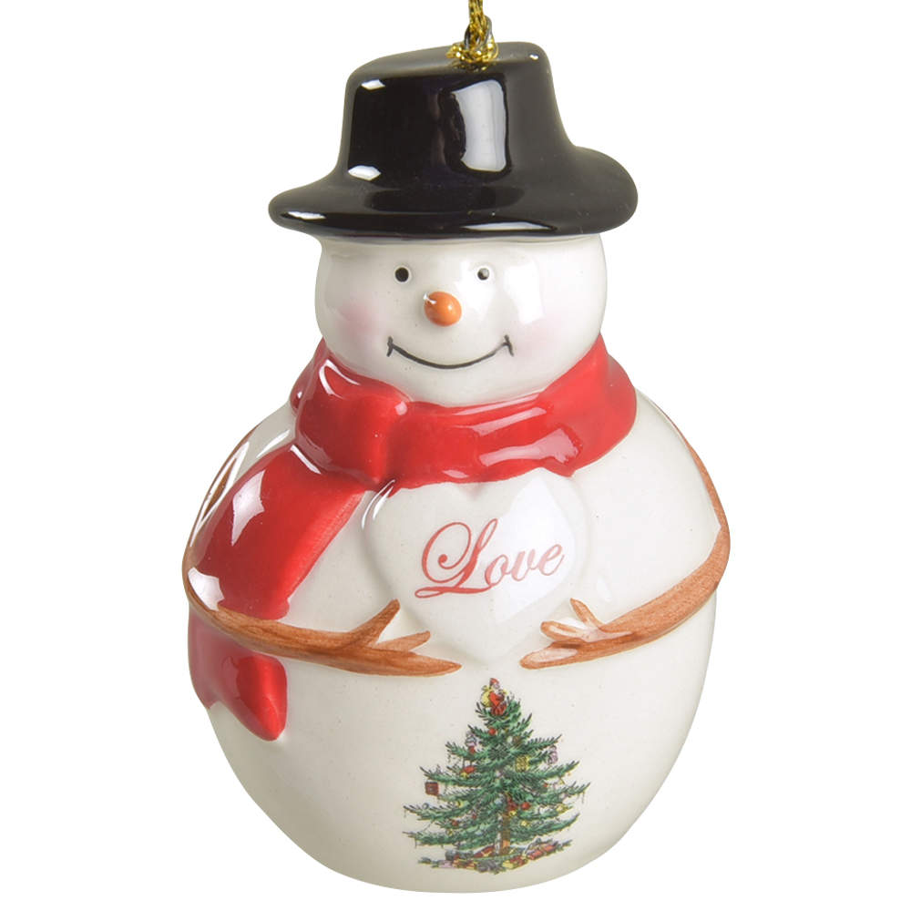 Christmas Tree Ornaments Love The Snowman - Boxed by Spode-1