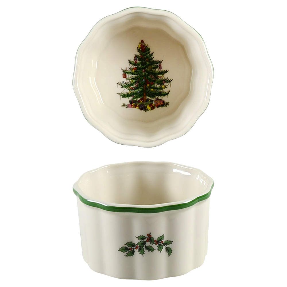 Christmas Tree Scalloped Ramekin by Spode-1