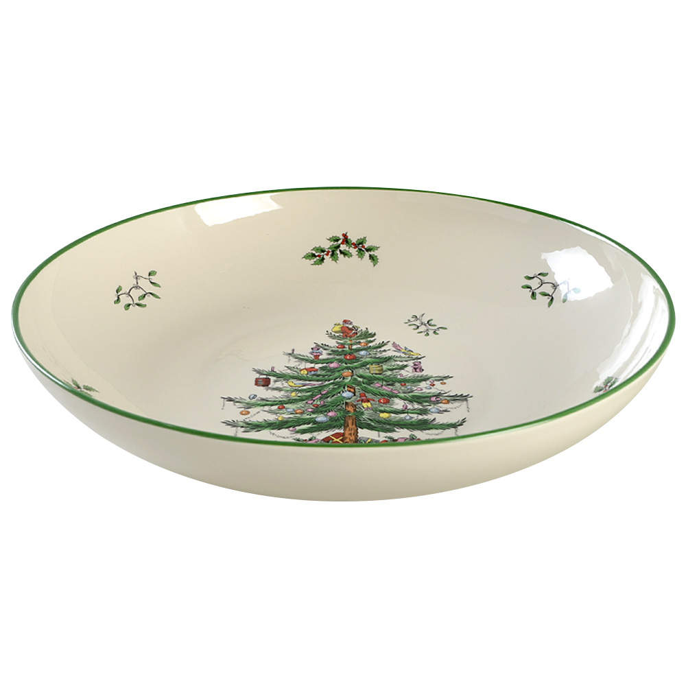 Christmas Tree 13" Pasta Serving Bowl by Spode-1