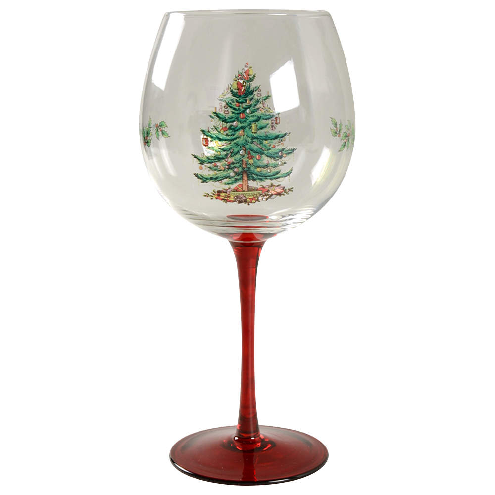 Christmas Tree 15 Oz Glassware Wine by Spode-1
