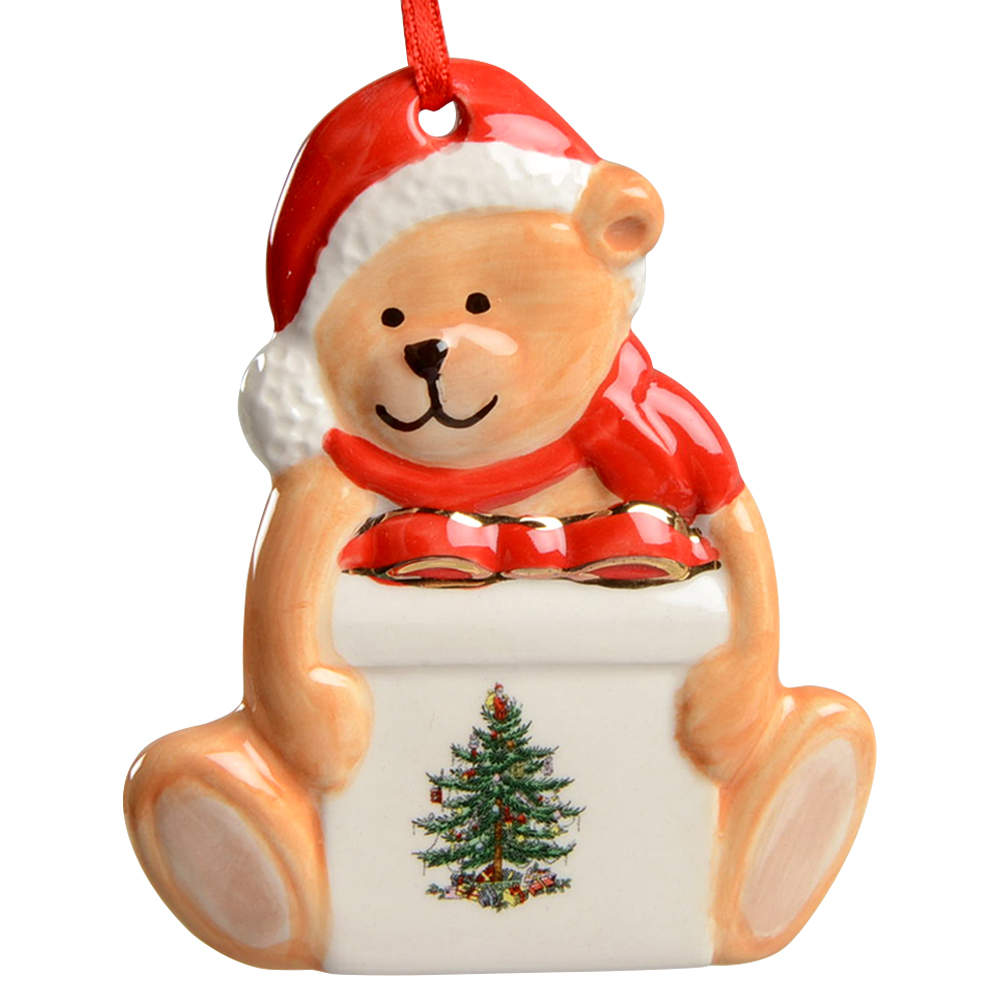 Christmas Tree Ornaments Teddy Bear - Boxed by Spode-1