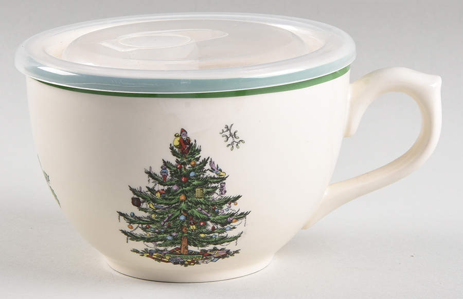 Christmas Tree Mug & Vented Plastic Lid by Spode-1