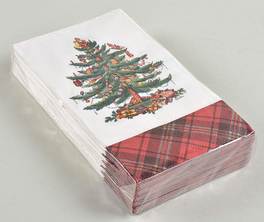 Christmas Tree Package of Paper Guest Dinner Napkins by Spode-1