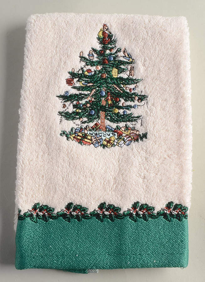 Christmas Tree Cloth Fingertip Towel by Spode-1