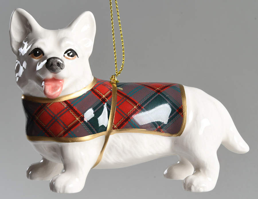 Christmas Tree - Puppies Tartan Corgi - Boxed by Spode-1