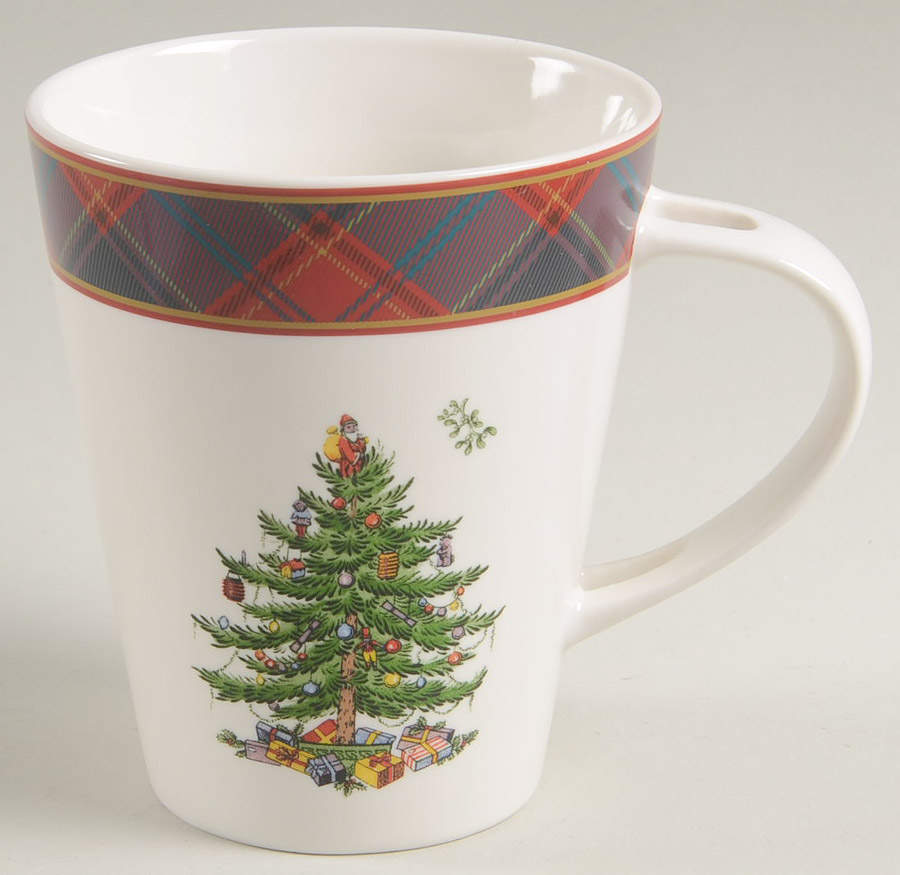 Christmas Tree Slotted Handle Mug No Spoon by Spode-1