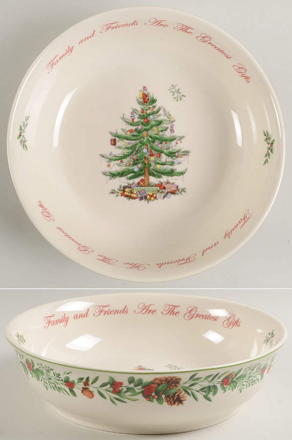Christmas Tree 10" Annual Round Serving Bowl by Spode-1