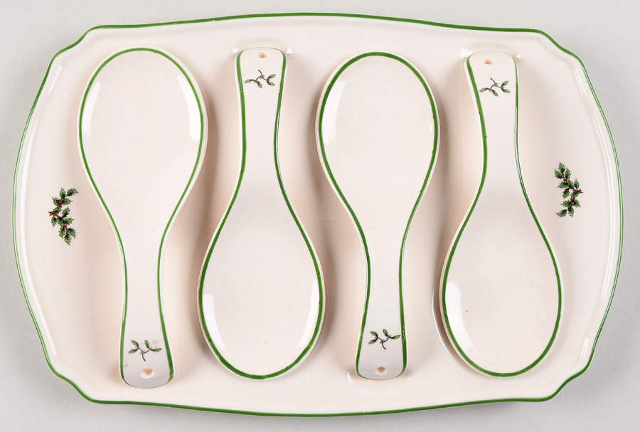 Christmas Tree 5 Pc Hors D"Oeuvres Set by Spode-1